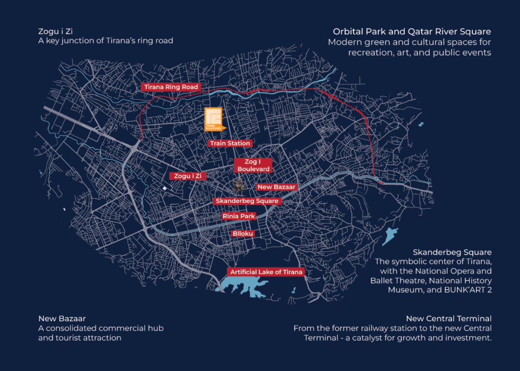 brochure - Tirana's map