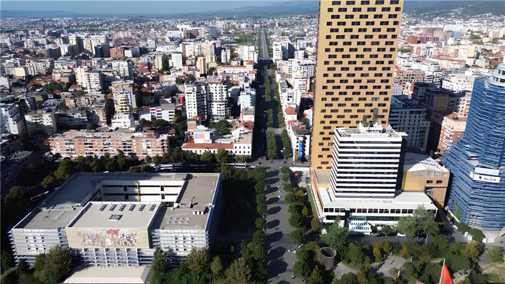 pamje nga lart e bulevardit zogu i pare